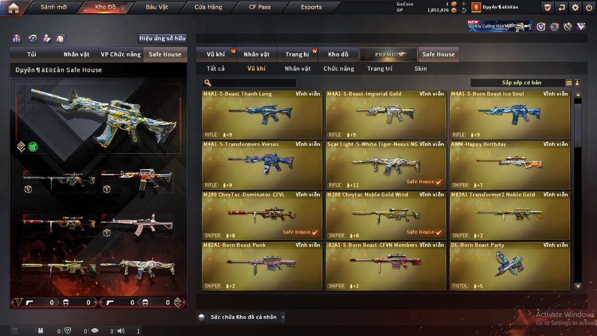 shop acc cf uy tin gia re